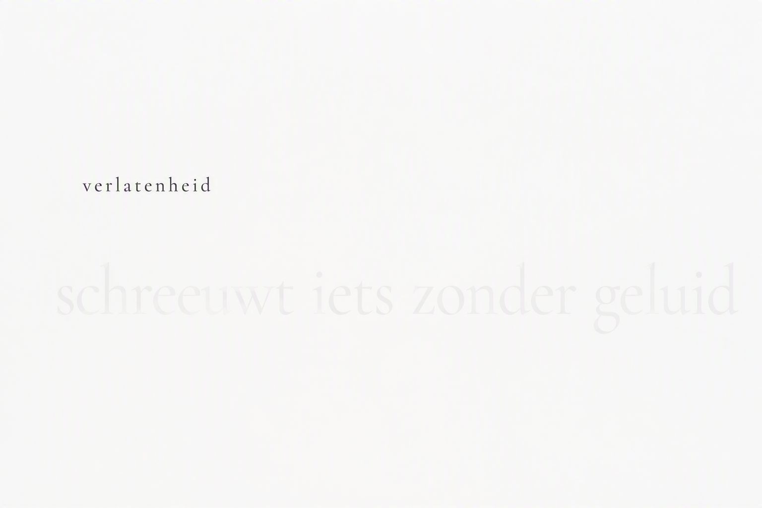 verlatenheid
